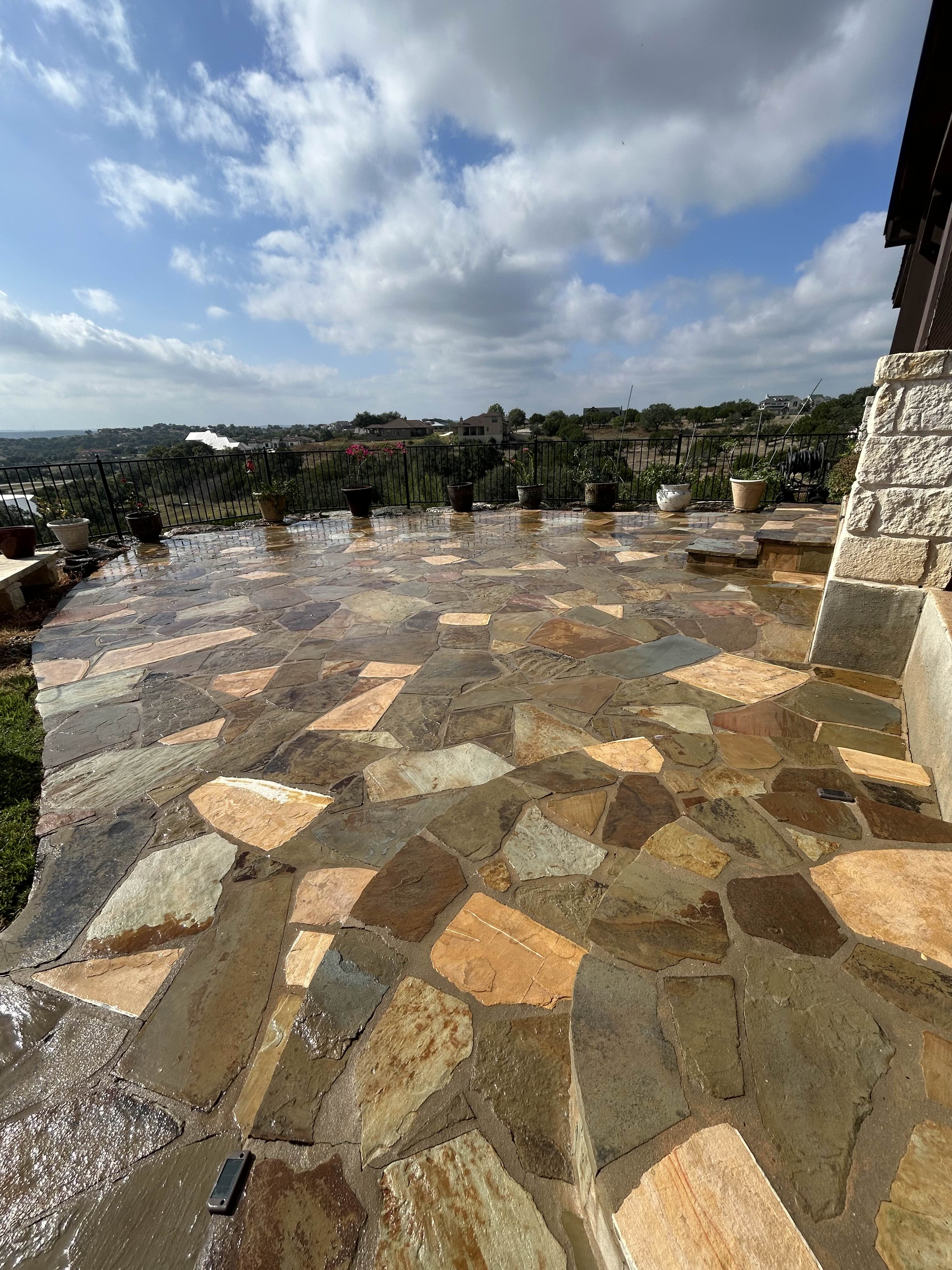 After deck cleaning