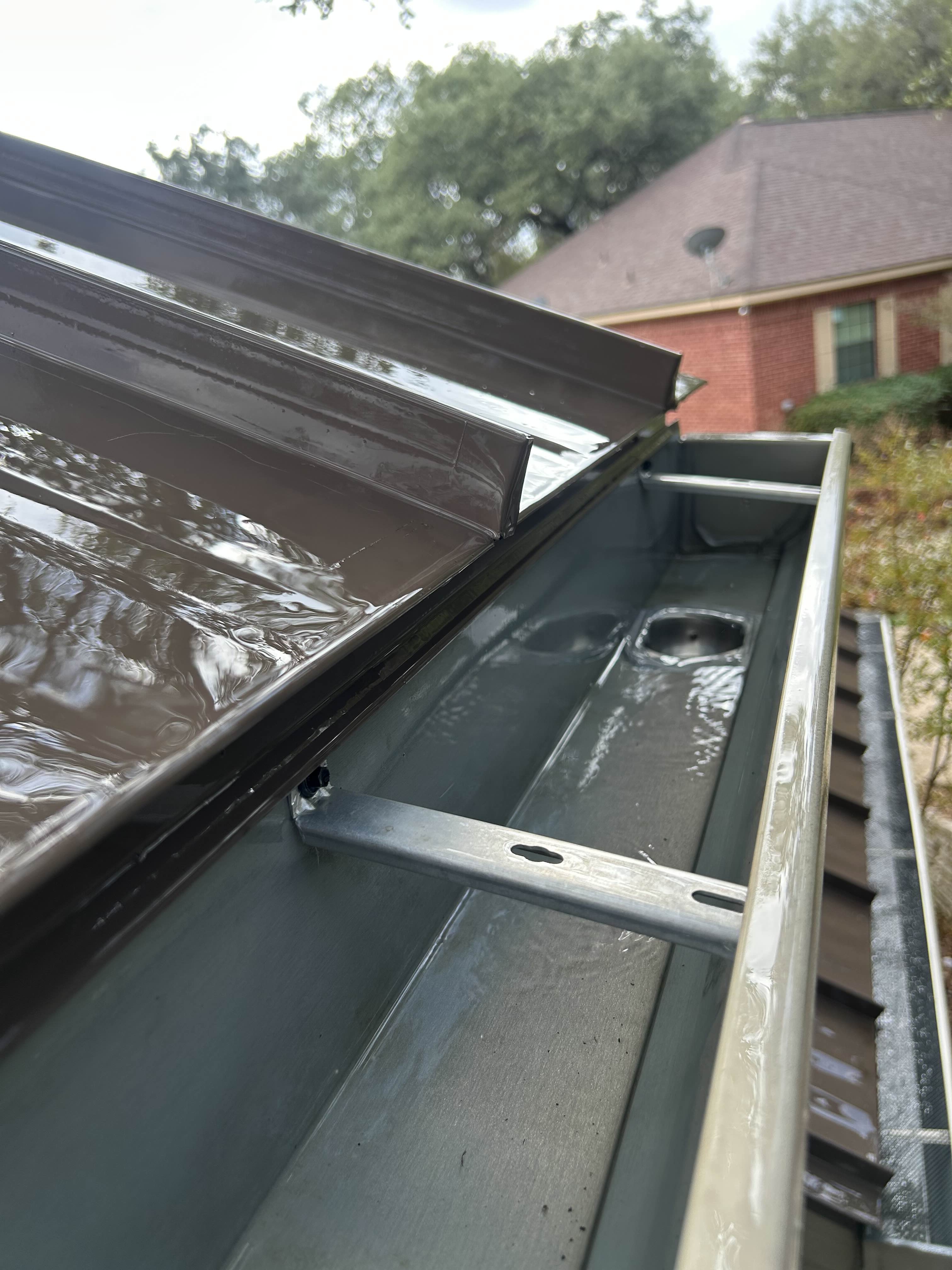 After gutter cleaning