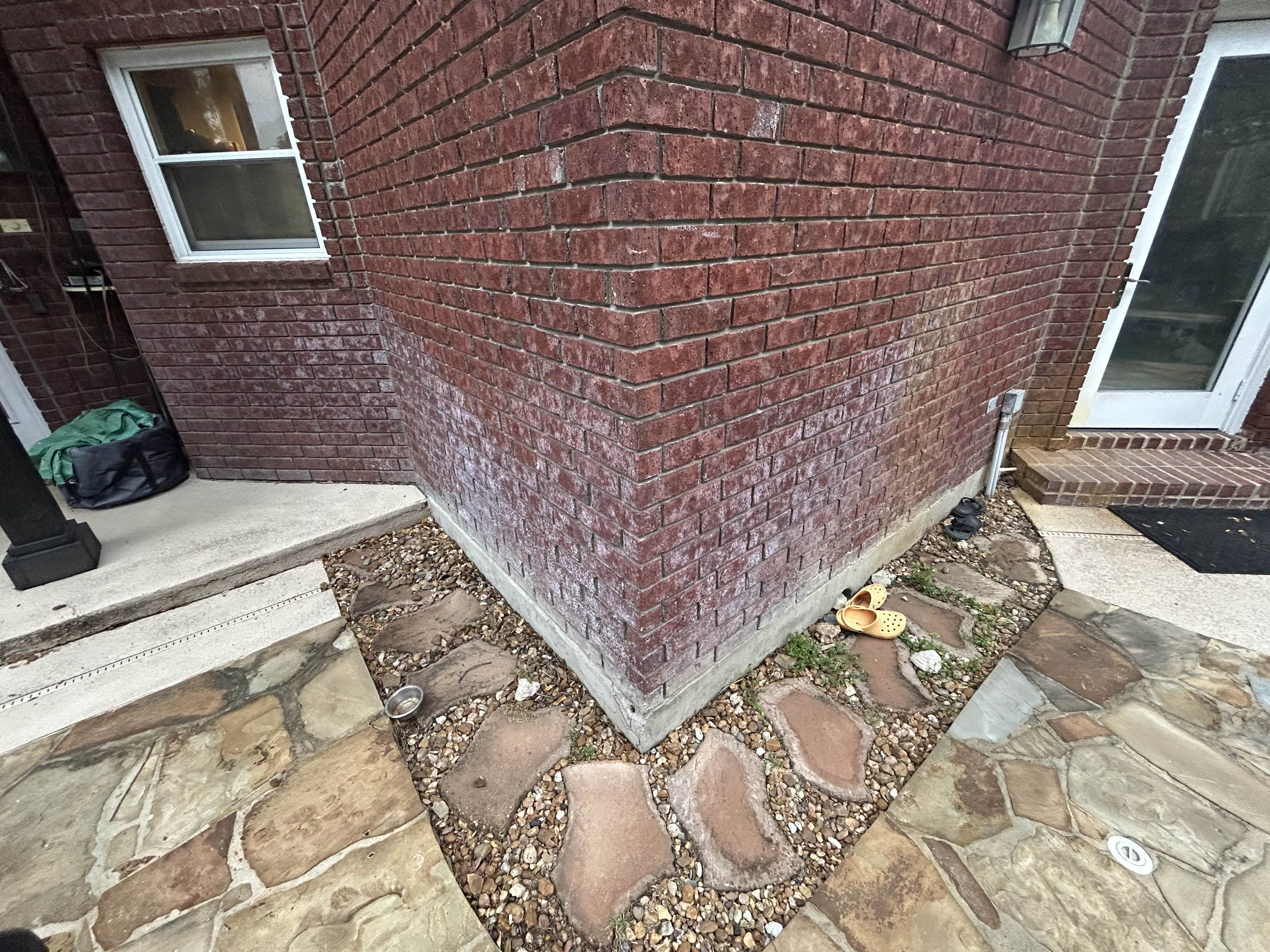 Before house washing