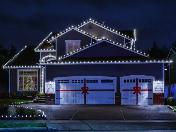 Christmas lighting installation